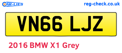 VN66LJZ are the vehicle registration plates.
