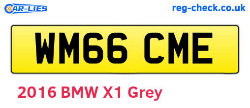 WM66CME are the vehicle registration plates.