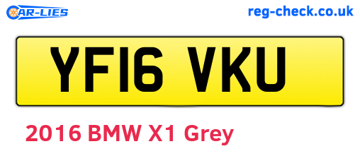 YF16VKU are the vehicle registration plates.