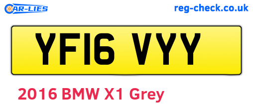 YF16VYY are the vehicle registration plates.