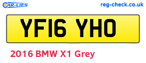 YF16YHO are the vehicle registration plates.