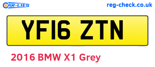 YF16ZTN are the vehicle registration plates.