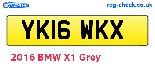 YK16WKX are the vehicle registration plates.