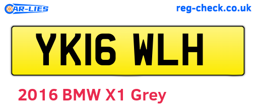 YK16WLH are the vehicle registration plates.
