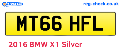 MT66HFL are the vehicle registration plates.