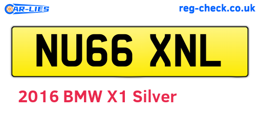NU66XNL are the vehicle registration plates.