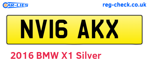 NV16AKX are the vehicle registration plates.