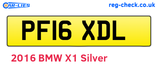 PF16XDL are the vehicle registration plates.