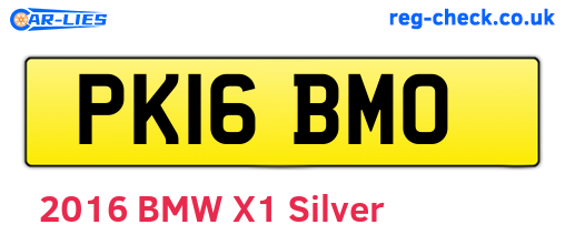 PK16BMO are the vehicle registration plates.