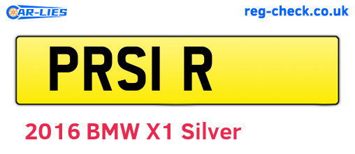 PRS1R are the vehicle registration plates.