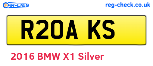 R20AKS are the vehicle registration plates.