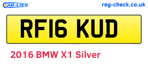 RF16KUD are the vehicle registration plates.