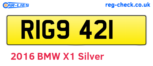 RIG9421 are the vehicle registration plates.