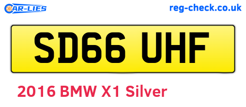SD66UHF are the vehicle registration plates.