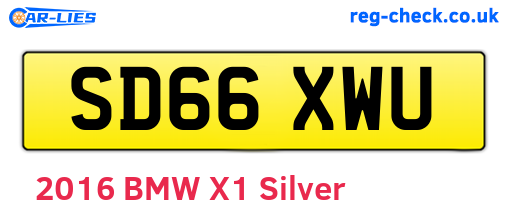 SD66XWU are the vehicle registration plates.