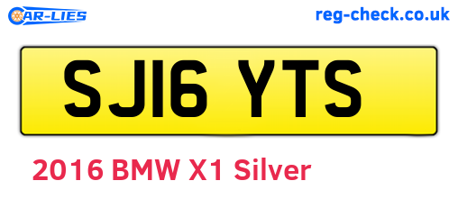 SJ16YTS are the vehicle registration plates.