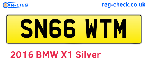 SN66WTM are the vehicle registration plates.