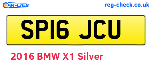 SP16JCU are the vehicle registration plates.