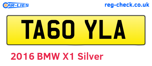 TA60YLA are the vehicle registration plates.