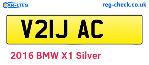 V21JAC are the vehicle registration plates.