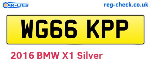 WG66KPP are the vehicle registration plates.