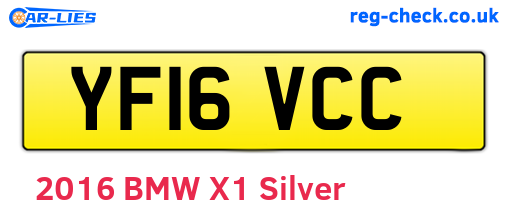 YF16VCC are the vehicle registration plates.