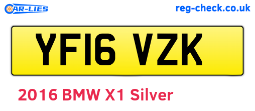 YF16VZK are the vehicle registration plates.