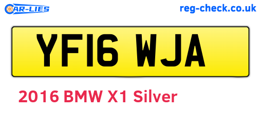 YF16WJA are the vehicle registration plates.