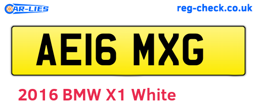 AE16MXG are the vehicle registration plates.