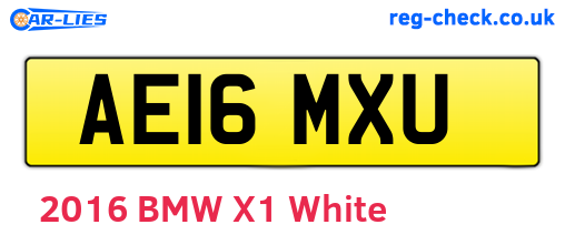 AE16MXU are the vehicle registration plates.