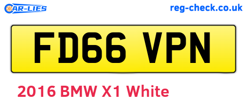 FD66VPN are the vehicle registration plates.
