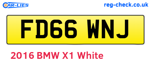 FD66WNJ are the vehicle registration plates.