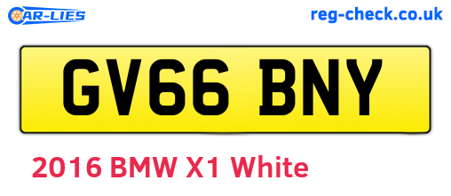 GV66BNY are the vehicle registration plates.