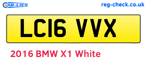 LC16VVX are the vehicle registration plates.