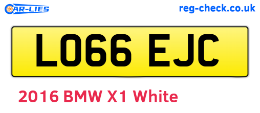 LO66EJC are the vehicle registration plates.