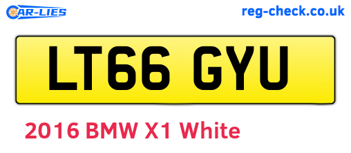 LT66GYU are the vehicle registration plates.