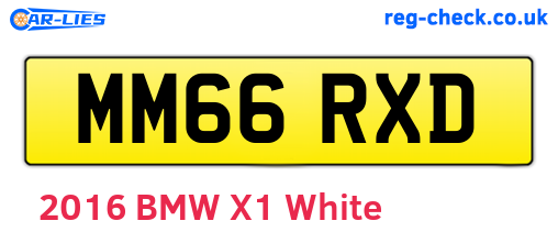 MM66RXD are the vehicle registration plates.