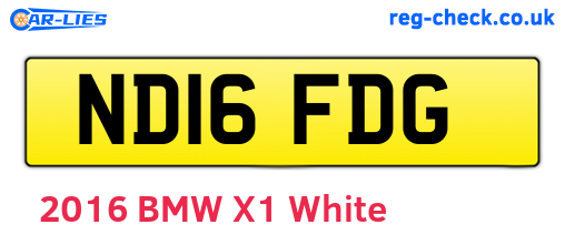 ND16FDG are the vehicle registration plates.