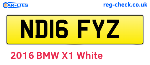 ND16FYZ are the vehicle registration plates.