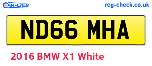 ND66MHA are the vehicle registration plates.