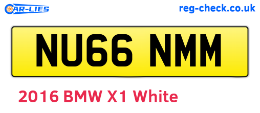 NU66NMM are the vehicle registration plates.