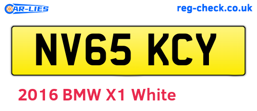 NV65KCY are the vehicle registration plates.