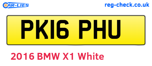 PK16PHU are the vehicle registration plates.