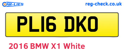 PL16DKO are the vehicle registration plates.