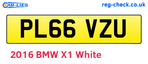 PL66VZU are the vehicle registration plates.