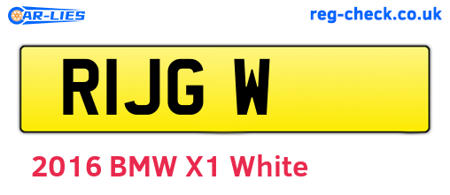 R1JGW are the vehicle registration plates.