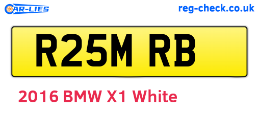 R25MRB are the vehicle registration plates.
