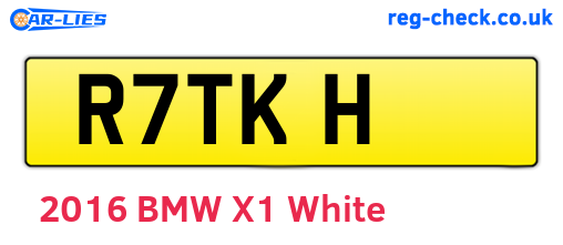 R7TKH are the vehicle registration plates.