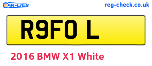 R9FOL are the vehicle registration plates.