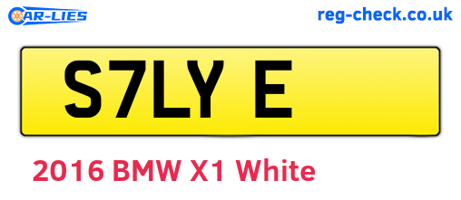 S7LYE are the vehicle registration plates.
